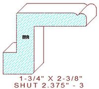 Shutter/Louver 2-3/8" - 3 Shutter/Louver 2-3/8" - 3