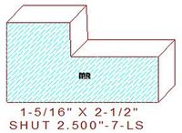 Shutter/Louver 2-1/2" - 7 