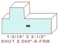 Shutter/Louver 2-1/2" - 8  