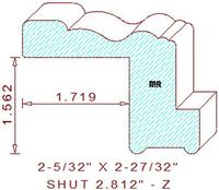 Shutter/Louver 2-13/16" Shutter/Louver 2-13/16"