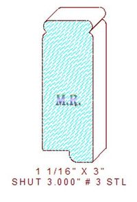 Shutter/Louver 3" - 3 Shutter/Louver 3" - 3