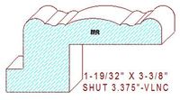 Shutter/Louver 3-3/8" 