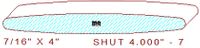 Shutter/Louver 4" - 7