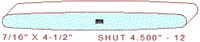 Shutter/Louver 4-1/2" - 12