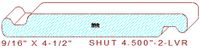 Shutter/Louver 4-1/2" - 2 Shutter/Louver 4-1/2" - 2