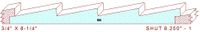 Shutter/Louver 8-1/4" - 1 Shutter/Louver 8-1/4" - 1