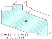 Window / Door Sill Moulding 3-5/16" Window / Door Sill Moulding 3-5/16"