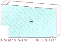 Door Sill / Threshold Moulding 3-7/8" Door Sill / Threshold Moulding 3-7/8"