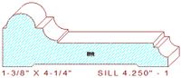 Window Sill Moulding 4-1/4" - 1 Window Sill Moulding 4-1/4" - 1