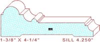 Window Sill Moulding 4-1/4" Window Sill Moulding 4-1/4"