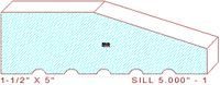 Door Sill Moulding 5" - 1 Door Sill Moulding 5" - 1