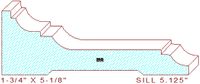 Window Sill Moulding 5-1/8" Window Sill Moulding 5-1/8"