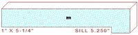 Sill / Window Stool Moulding 5-1/4" Sill / Window Stool Moulding 5-1/4"
