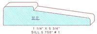 Door Sill Moulding 5-3/4" - 1 Door Sill Moulding 5-3/4" - 1