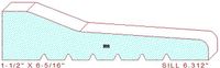 Door Sill Moulding 6-5/16" Door Sill Moulding 6-5/16"