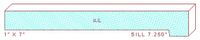 Sill/ Window Stool Moulding 7-1/4" Sill/ Window Stool Moulding 7-1/4"