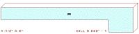 Sill Moulding Profile 8" - 1 