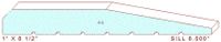 Door Sill Moulding Profile 8-1/2" Door Sill Moulding Profile 8-1/2"