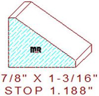 Stop 1-3/16" Stop 1-3/16"