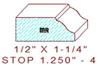 Stop 1-1/4" - 4 Stop 1-1/4" - 4