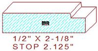Stop 2-1/8" Stop 2-1/8"