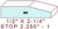 Stop 2-1/4" - 1 Stop 2-1/4" - 1
