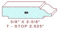 Stop 2-5/8" Stop 2-5/8"