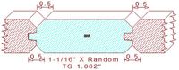 Tongue & Groove 1-1/16" Tongue & Groove 1-1/16"