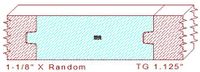 Tongue & Groove 1-1/8" Tongue & Groove 1-1/8"