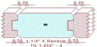 Tongue & Groove 1-1/4" - 4 Tongue & Groove 1-1/4" - 4
