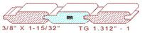 Tongue & Groove 1-5/16" - 1 Tongue & Groove 1-5/16" - 1