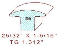 Flooring T-Mould 1-5/16" Flooring T-Mould 1-5/16"