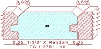Tongue & Groove 1-3/8" - 10 Tongue & Groove 1-3/8" - 10
