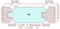 Tongue & Groove 1-3/8" - 4 Tongue & Groove 1-3/8" - 4