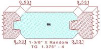 Tongue & Groove 1-3/8" - 4 