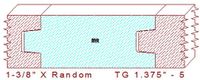 Tongue & Groove 1-3/8" - 5 Tongue & Groove 1-3/8" - 5