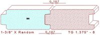 Tongue & Groove 1-3/8" - 8 Tongue & Groove 1-3/8" - 8