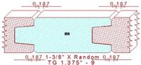 Tongue & Groove 1-3/8" - 9 Tongue & Groove 1-3/8" - 9