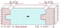 Tongue & Groove 1-7/16" - 2 Tongue & Groove 1-7/16" - 2