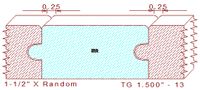 Tongue & Groove 1-1/2" - 13 Tongue & Groove 1-1/2" - 13