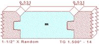 Tongue & Groove 1-1/2" - 14