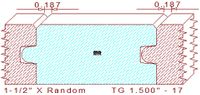 Tongue & Groove 1-1/2" - 17 Tongue & Groove 1-1/2" - 17