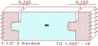 Tongue & Groove 1-1/2" - 19 Tongue & Groove 1-1/2" - 19