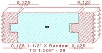 Tongue & Groove 1-1/2" - 28 Tongue & Groove 1-1/2" - 28
