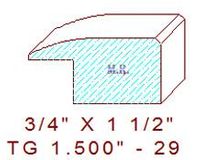Flooring Reducer 1-1/2" - 29 Flooring Reducer 1-1/2" - 29