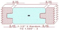 Tongue & Groove 1-1/2" - 3 Tongue & Groove 1-1/2" - 3