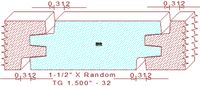 Tongue & Groove 1-1/2" - 32 Tongue & Groove 1-1/2" - 32