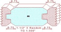 Tongue & Groove 1-1/2" Tongue & Groove 1-1/2"