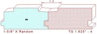 Tongue & Groove 1-5/8" - 4 Tongue & Groove 1-5/8" - 4