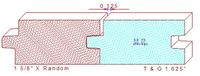 Tongue & Groove 1-5/8" Tongue & Groove 1-5/8"